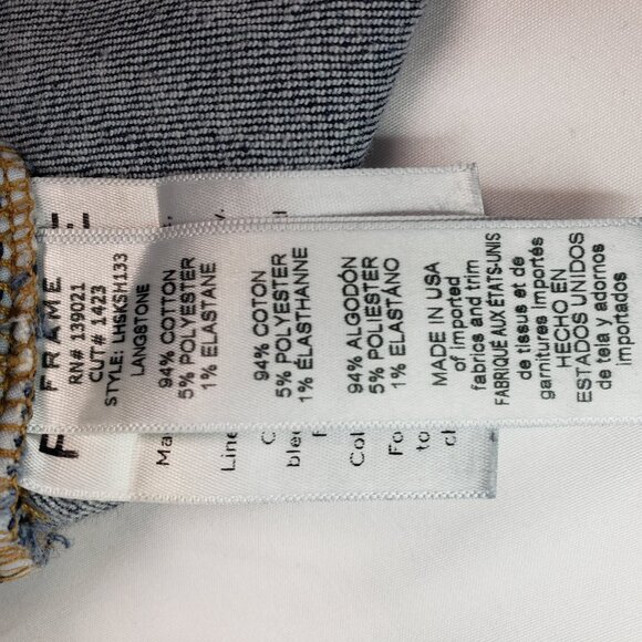 Frame Le High Skinny raw untrimmed hem size 31 - Picture 5 of 8